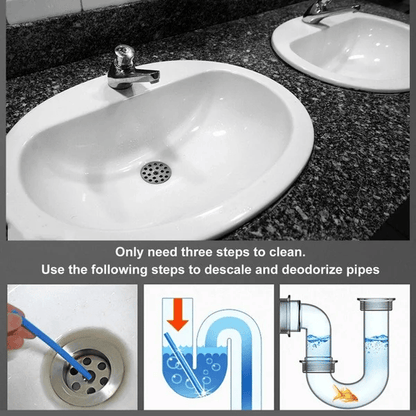 (✨Hot Sale Now)  12/set Pipe Cleaning Sticks Oil Decontamination Kitchen Toilet Bathtub Drain Cleaneer